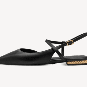 Δερμάτινες γόβες με slingback