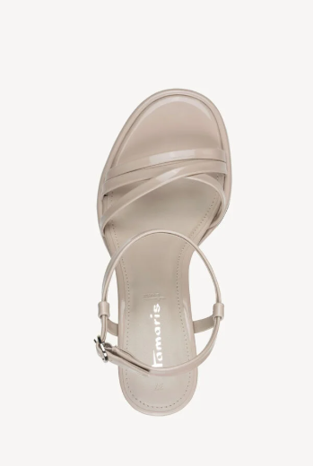 Σανδάλι με τακούνι - μπεζ - Image 2