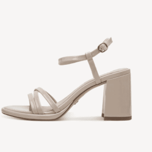 Σανδάλι με τακούνι - μπεζ