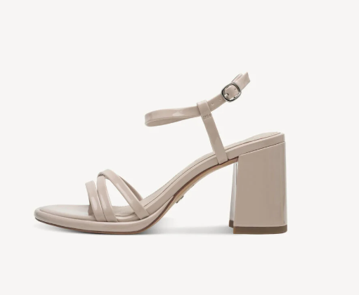 Σανδάλι με τακούνι - μπεζ