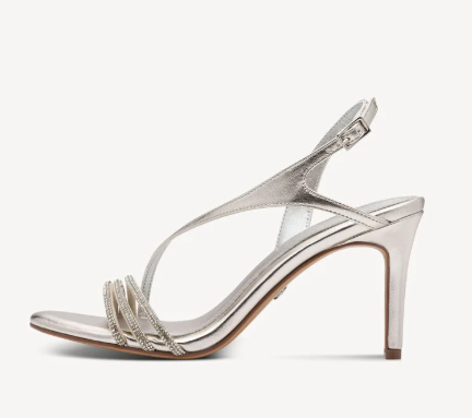 Σανδάλι με τακούνι - μεταλλικό