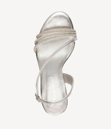 Σανδάλι με τακούνι - μεταλλικό - Image 3