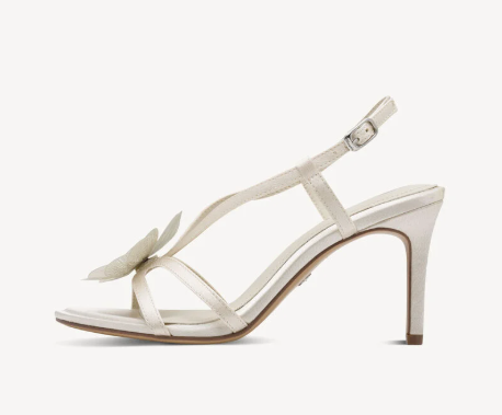 Σανδάλι με τακούνι - λευκό