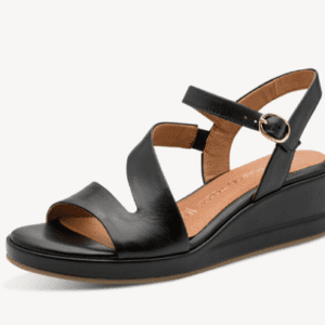 Δερμάτινο σανδάλι με τακούνι